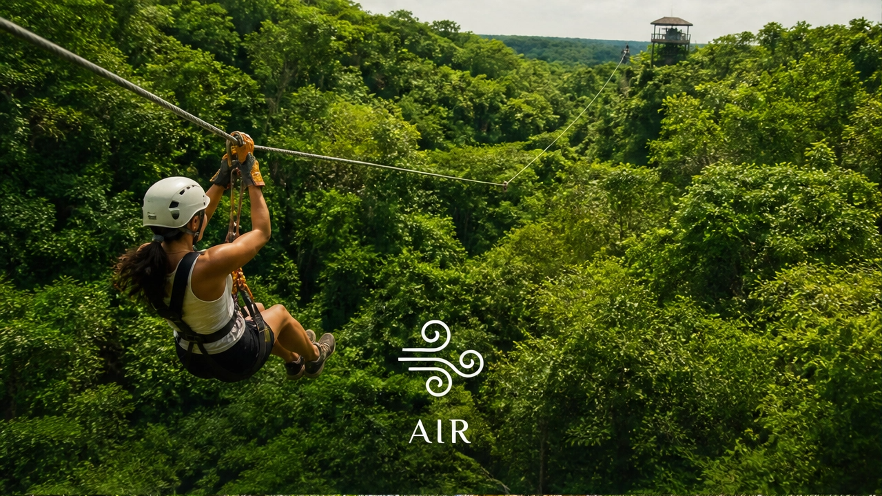 Parque Aire — Tirolesas sobre la selva yucateca